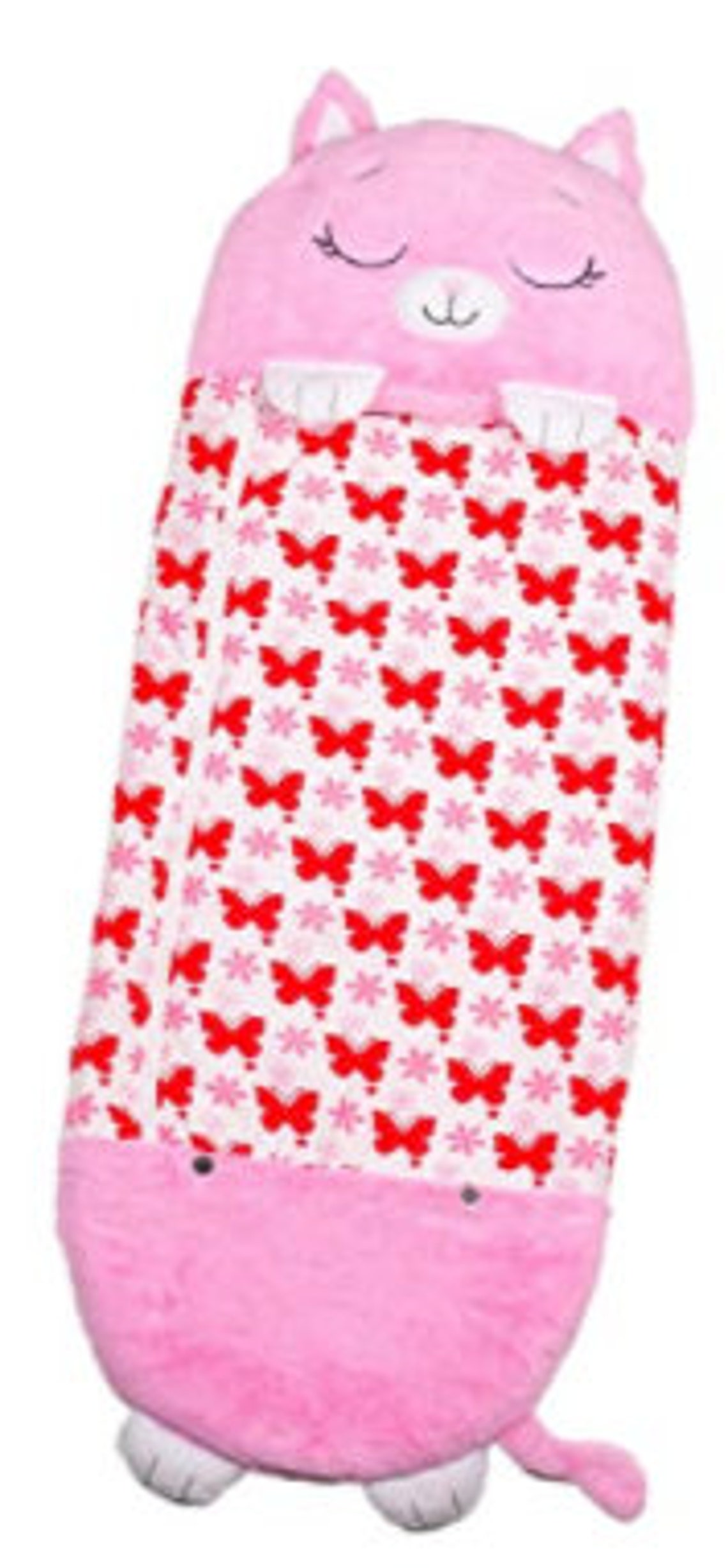 The Sleeping Kitty Cat Sleeping Bag For Kids Etsy