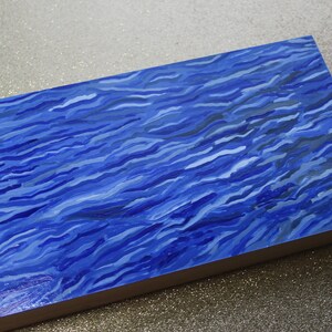 Abstract Art | Water Painting | Oil Painting | Abstract Wall Decor | Blue Wall Art | Abstract Ocean Painting | House Decor | Unique Art