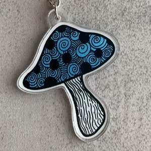 Mushroom Keychain (Cottagecore, Fairycore Gift)