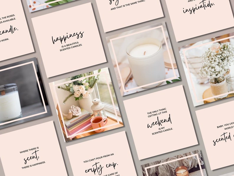 Scented Candles Instagram Quotes Soy Candle Quotes Scented Etsy