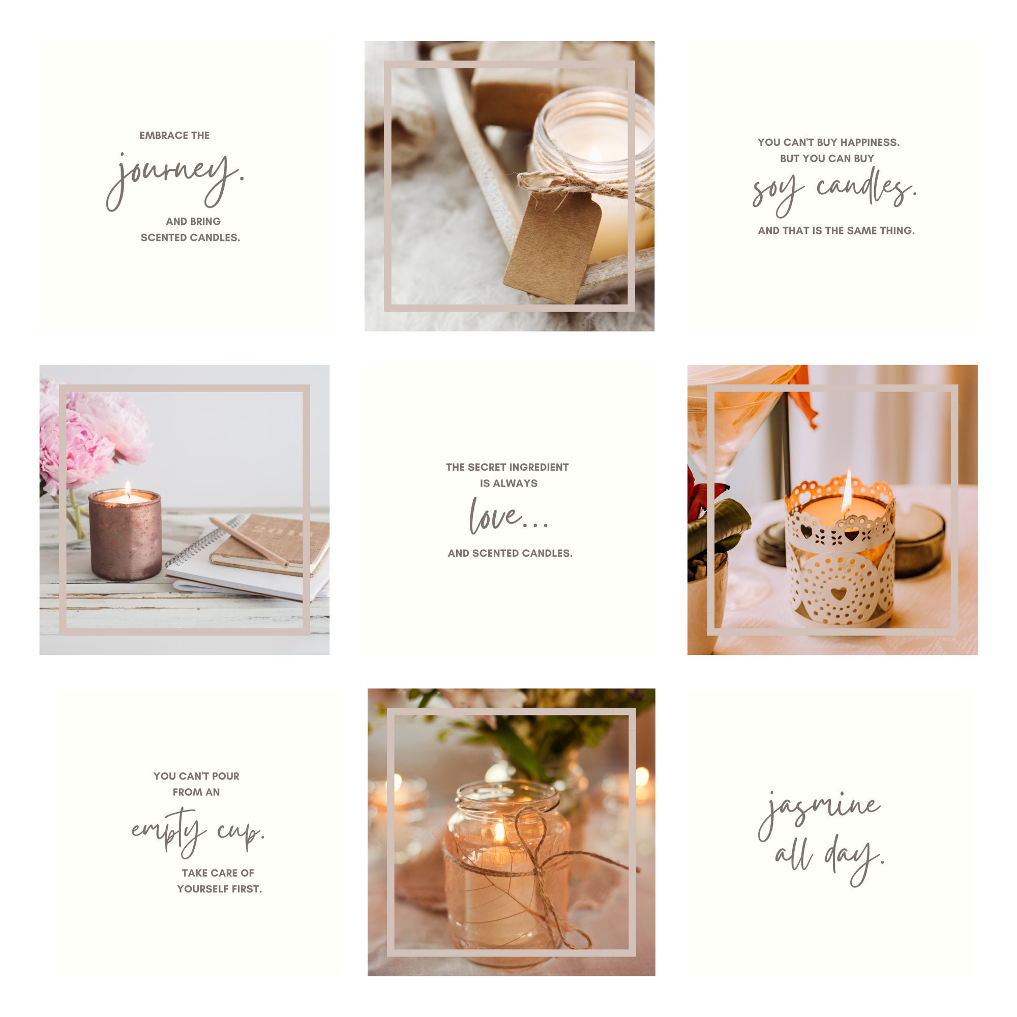 Scented Candles Instagram Quotes Soy Candle Quotes Scented Etsy