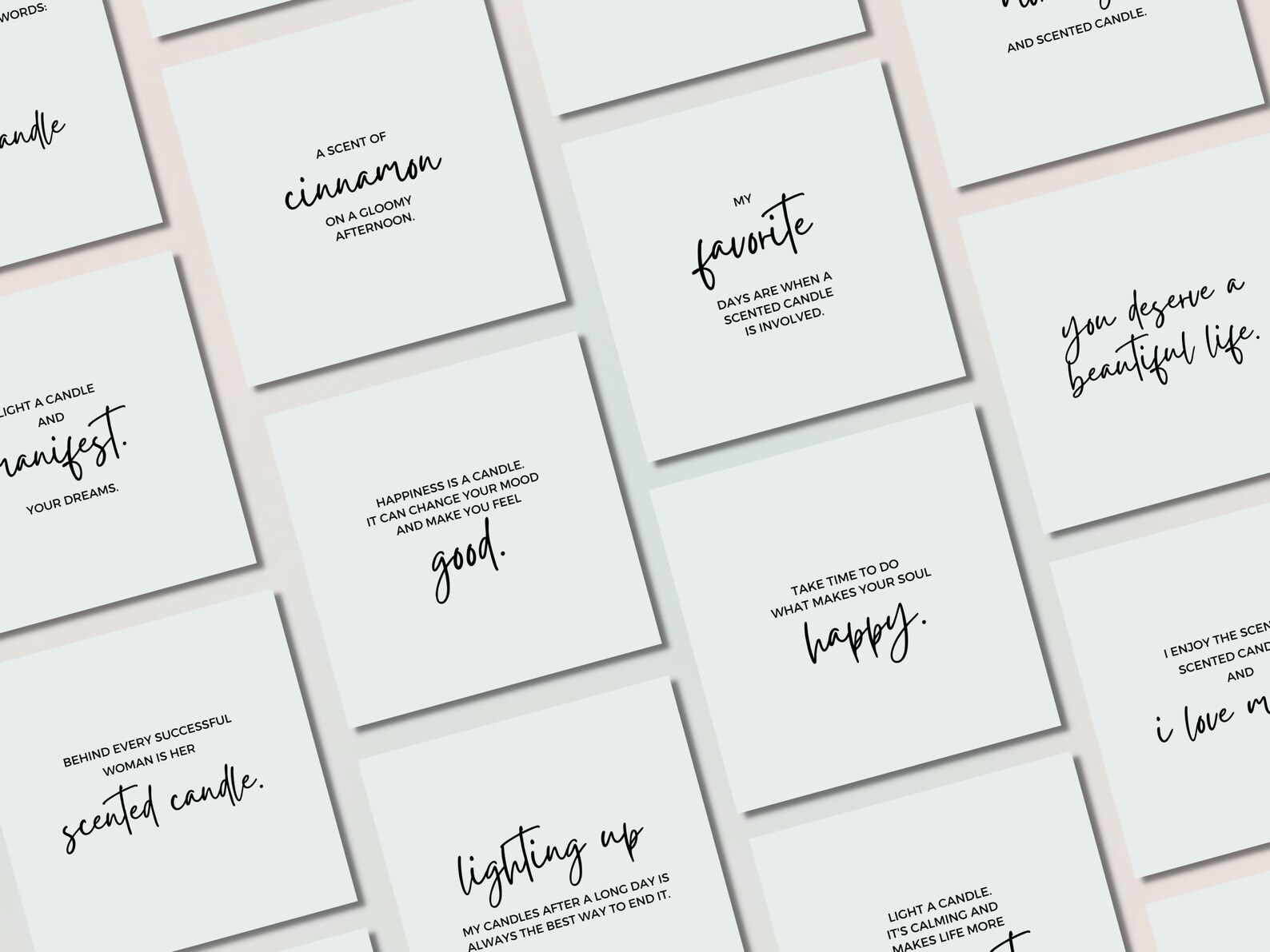 76 Scented Candle Quotes Instagram Template Scented Candles Etsy