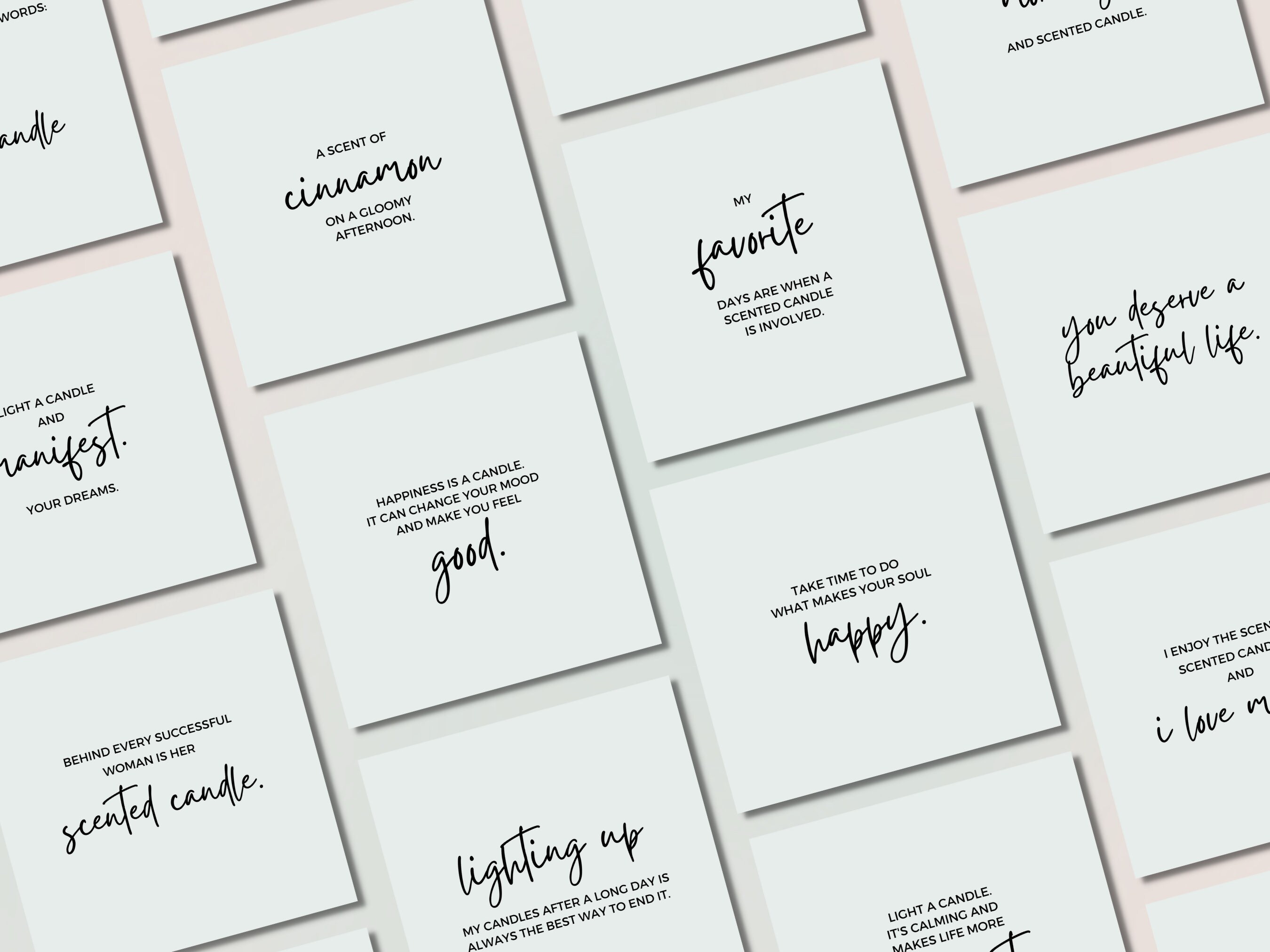 76 Scented Candle Quotes Instagram Template Scented Candles Etsy