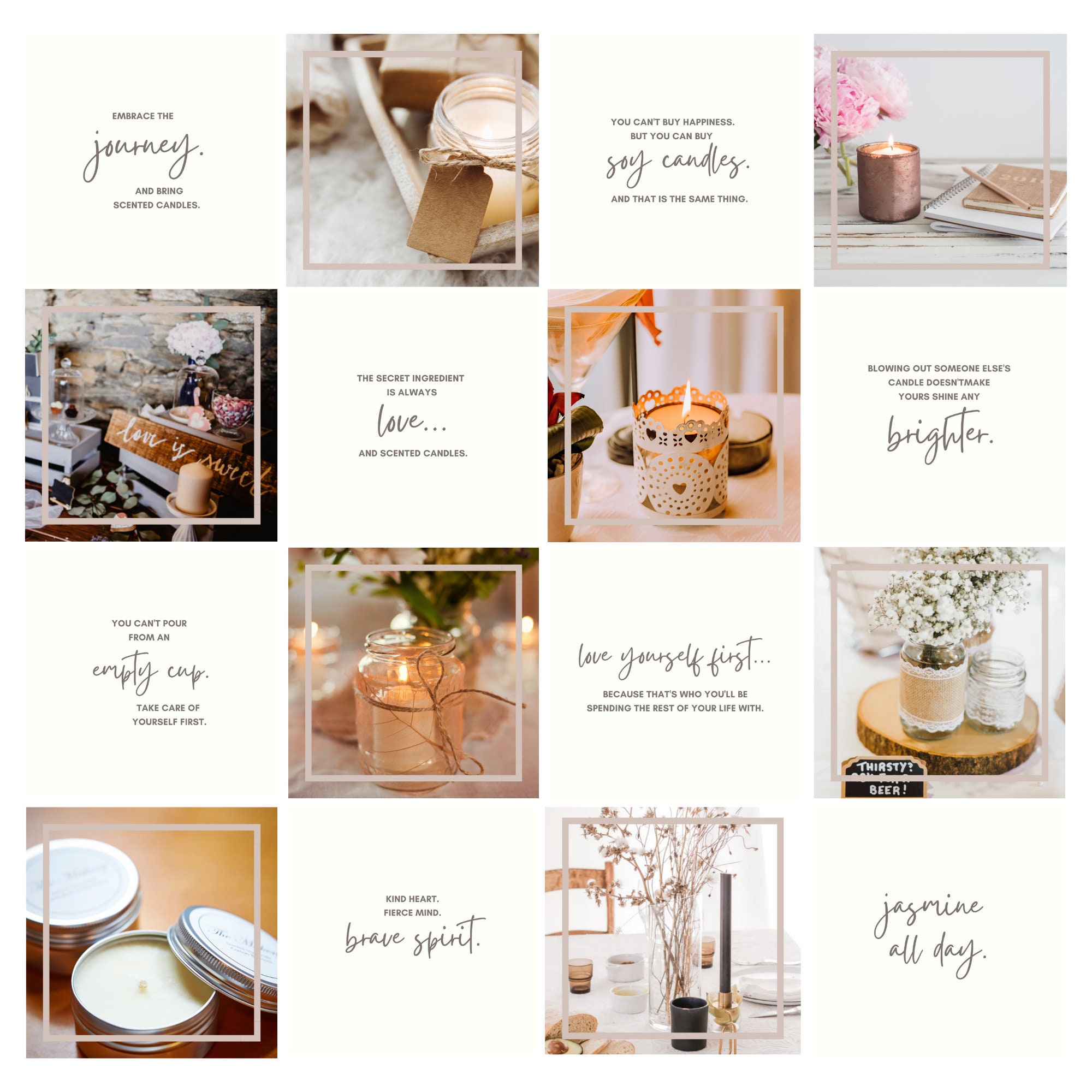 Scented Candles Instagram Quotes Soy Candle Quotes Scented Etsy