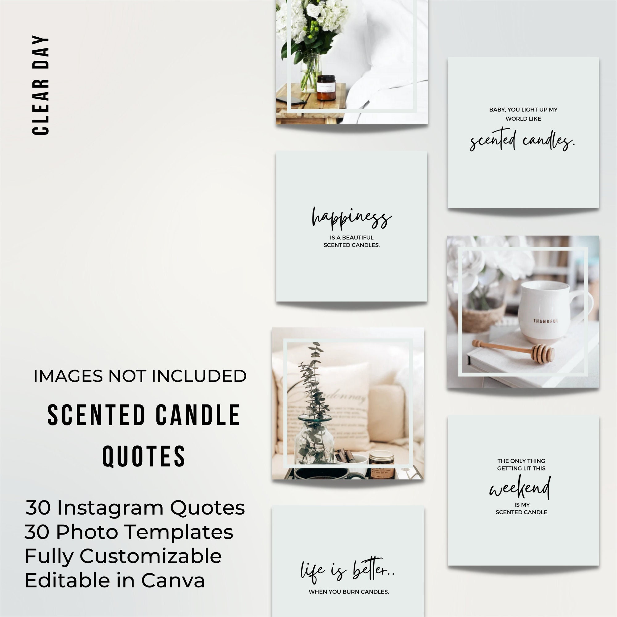 Candle Quotes For Instagram Scented Candles Instagram Quotes Soy Candle Quotes Scented | Etsy