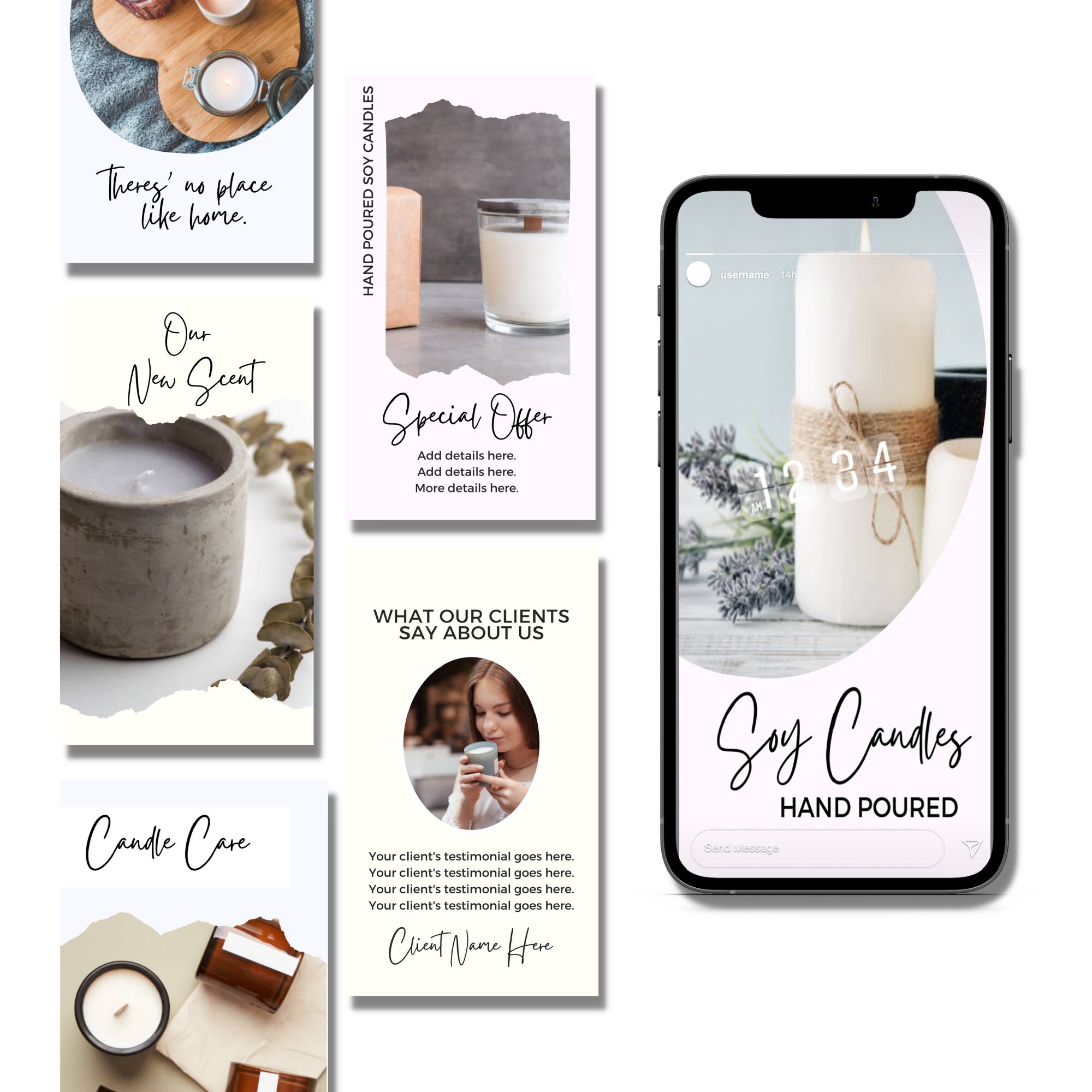 Scented Candles Instagram Quotes Soy Candle Quotes Scented Etsy