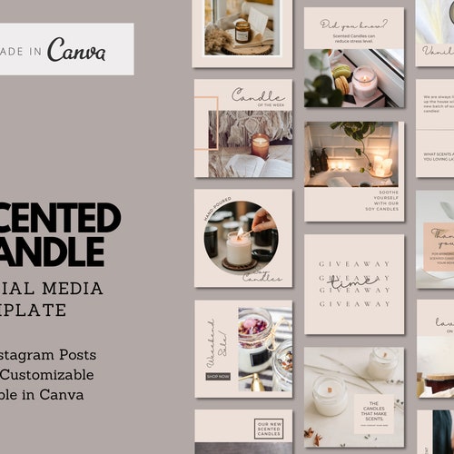 60 Scented Candles Instagram Quotes Soy Candle Quotes Etsy