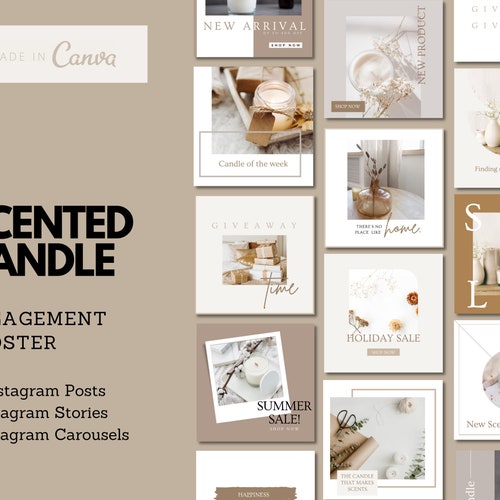 Candle Maker Quotes Instagram Template Canva Editable - Etsy