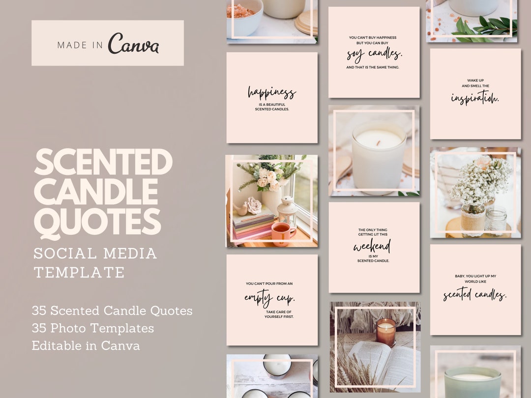 Scented Candles Instagram Quotes, Soy Candle Quotes, Scented Candles