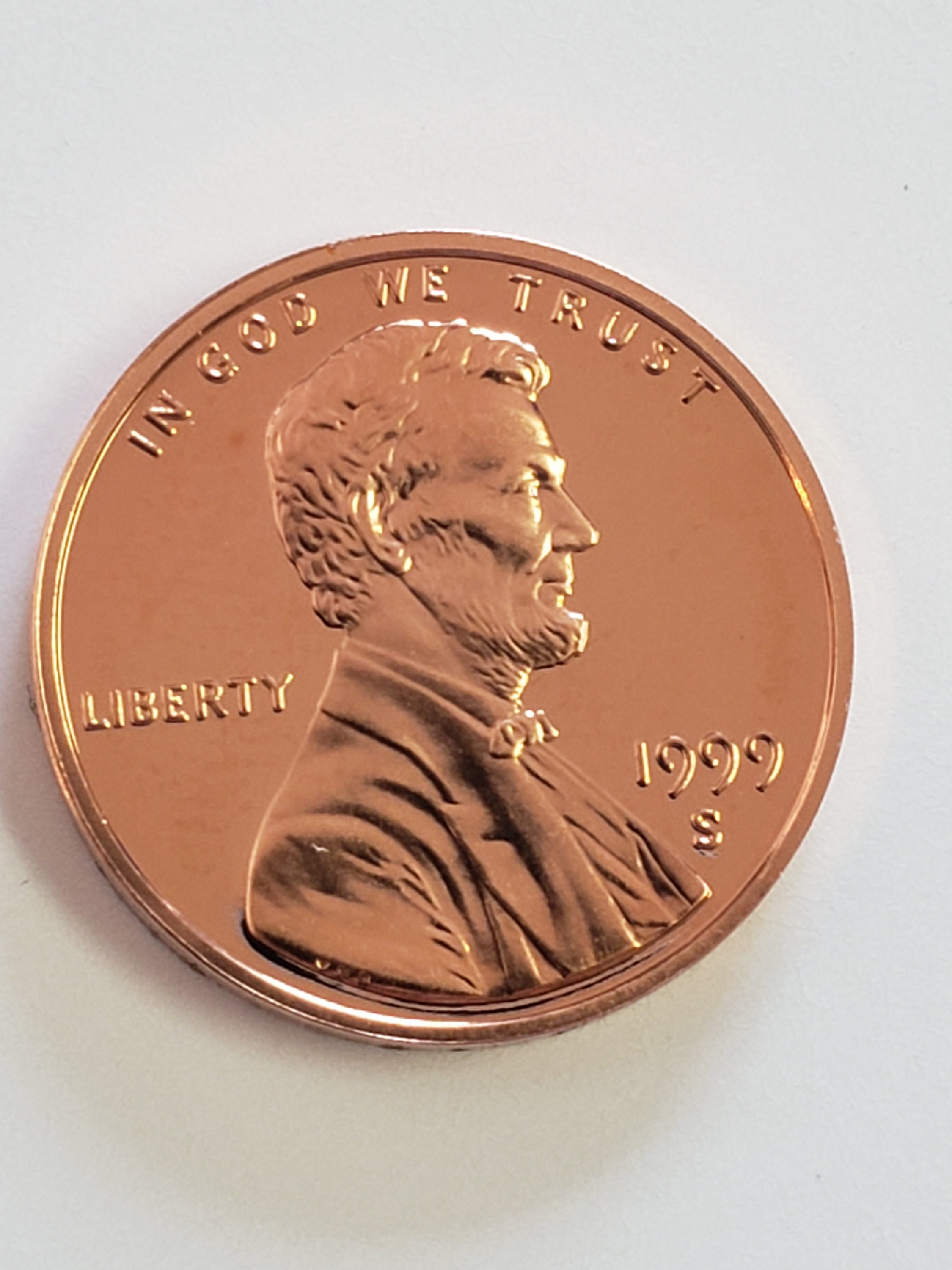 1999 RARE U.S. Penny misprint wide AM Etsy