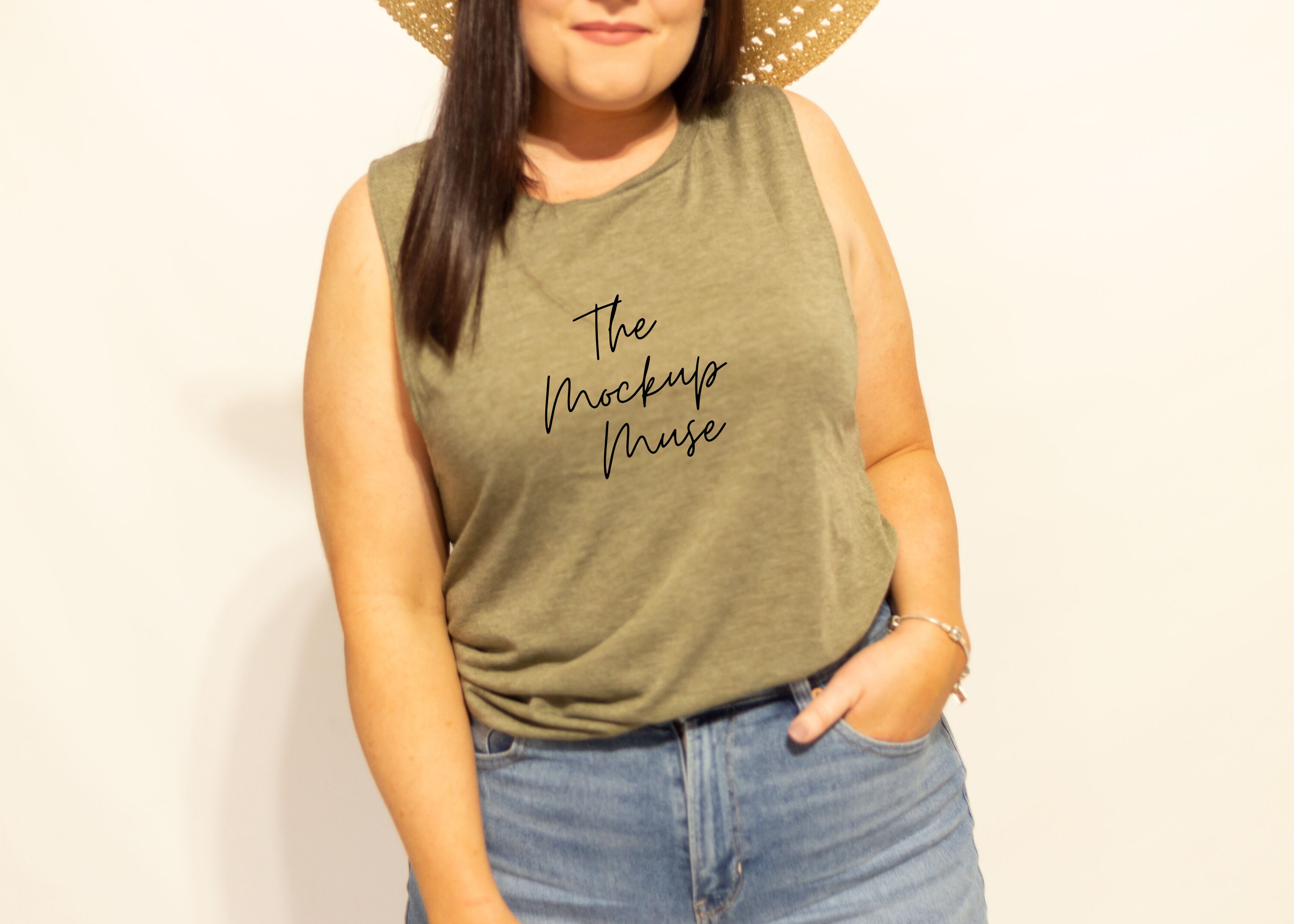 Bella Canvas 8803 Heather Olive Shirt Maquette, Maquette modèle - Etsy ...