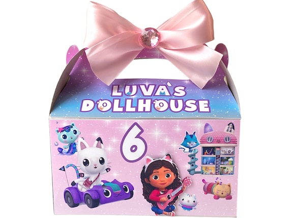 Gabbys Dollhouse Favor Box, Gabby Dollhouse Treat Boxes, Gabbys Dollhouse  Party, Gabbys Dollhouse 