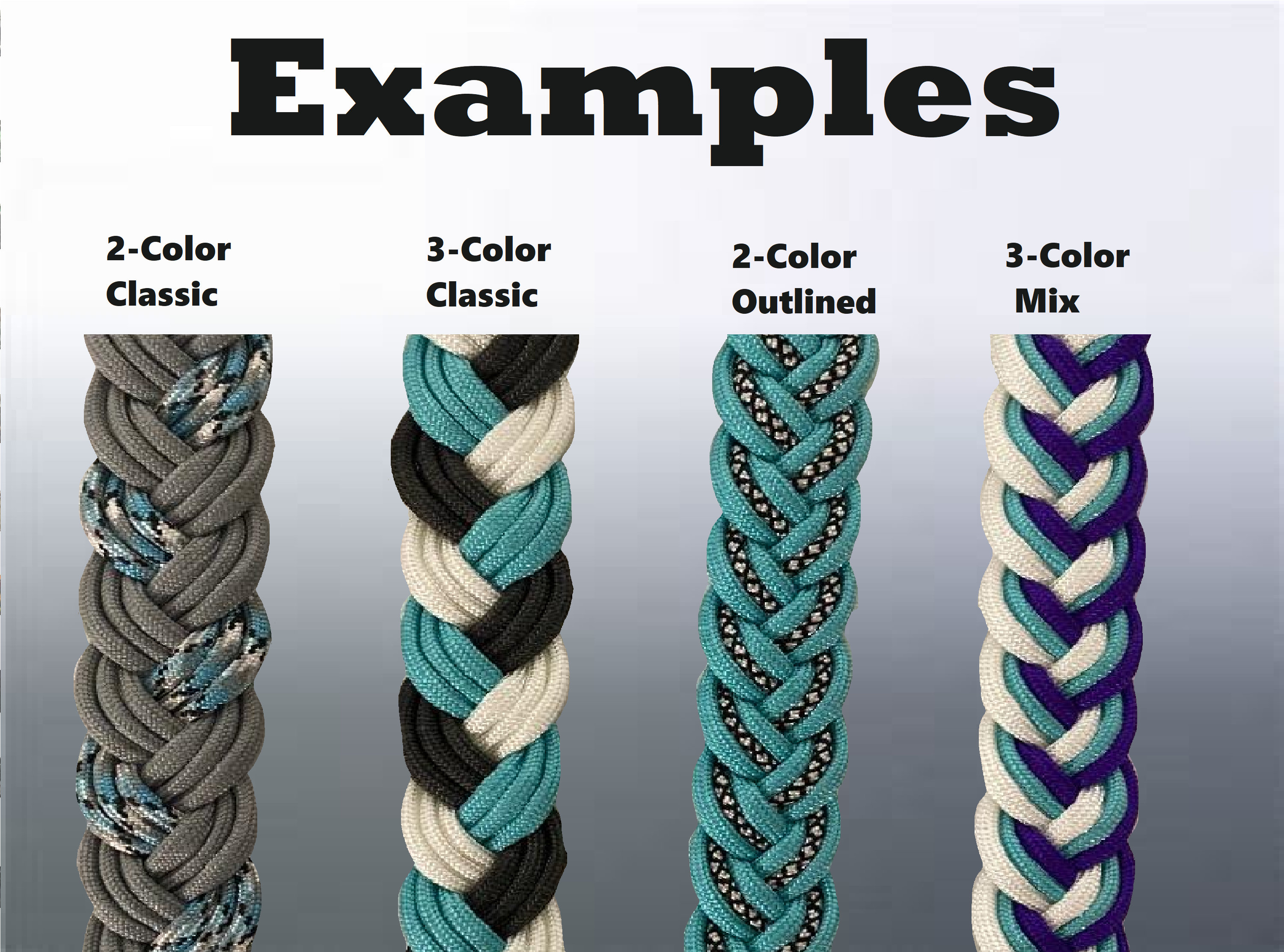 Create Your Own Custom 9 Strand Braided Paracord Barrel Reins