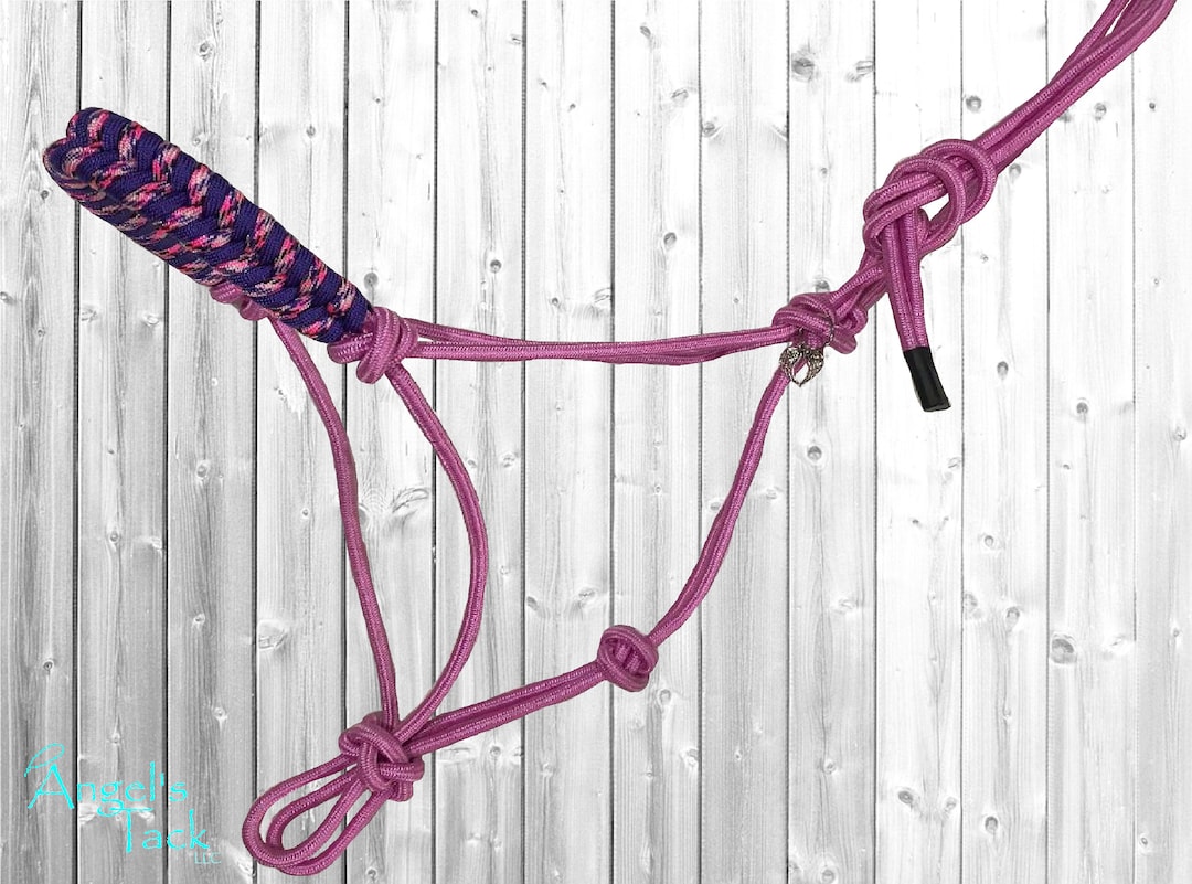 Miniature Horse Rope Halter With Braided Noseband Etsy