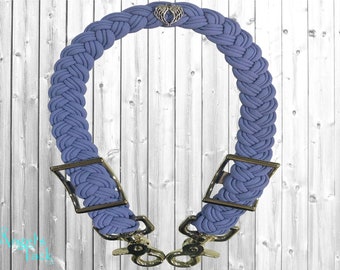 Lavender Wither Strap Purple 9 Strand Adjustable Braided Paracord Wither Strap Horse Pony Mini Sizes