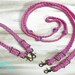 Rodeo Queen Hot Pink and Purple 8ft 9 Strand Adjustable Braided Knotted ...