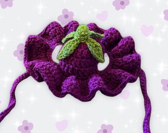 Crochet Grape Dog Hat (XS-XL)