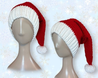 Crochet Christmas Santa Claus Hat