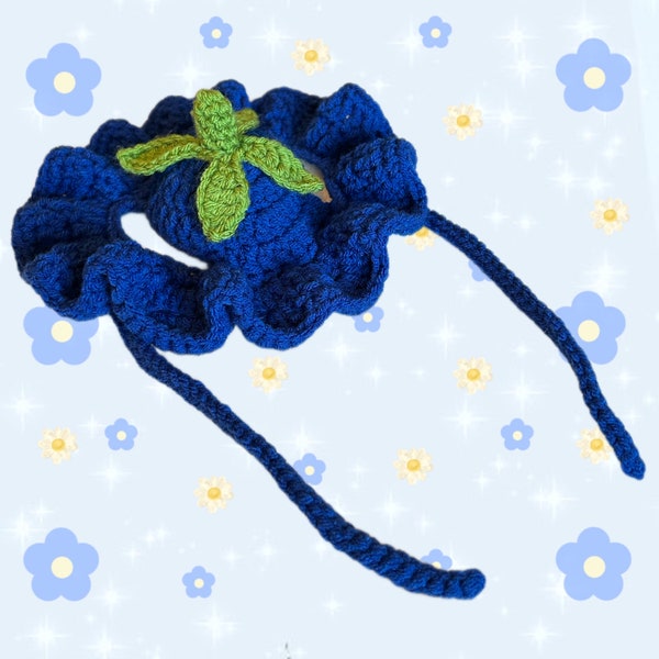 Crochet Blueberry Dog Hat (XS-XL)