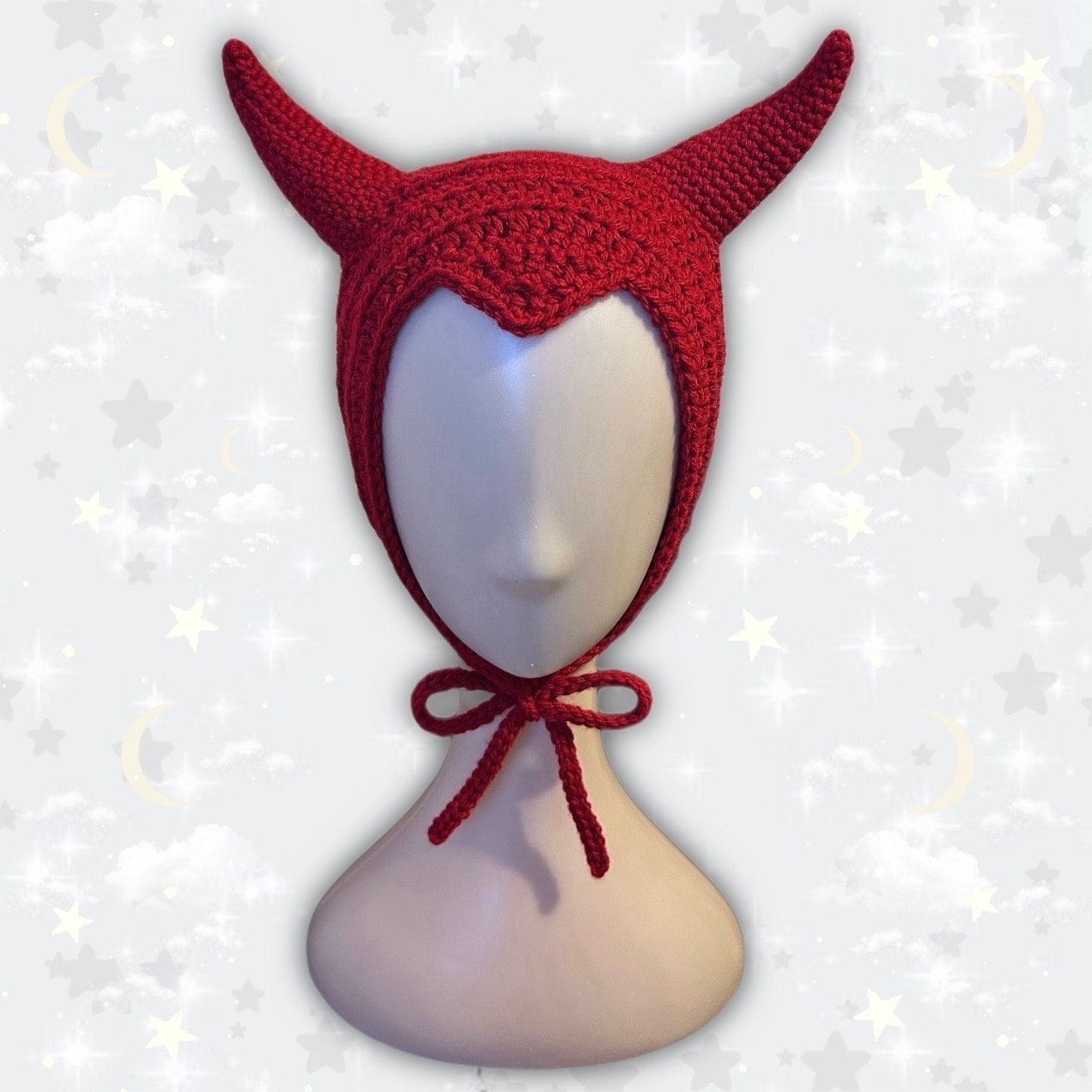 Knit Devil Hat - Etsy