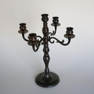Solid Brass Candelabra, Primtive Candleholder, Brass Candlestick Holder