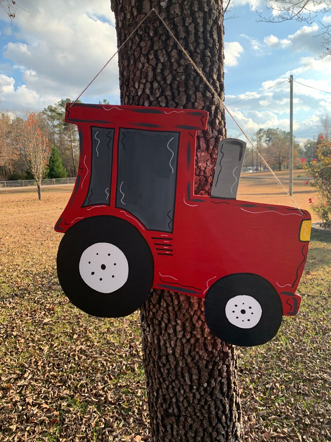 Tractor Door Hanger Farmer Door Sign Front Door Sign Rustic Door Hanger