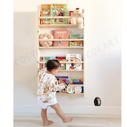 Montessori Bookcase Montessori Bookshelf Bookshelf for Kids Etsy