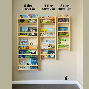 Wall mounted kids bookshelf cheap