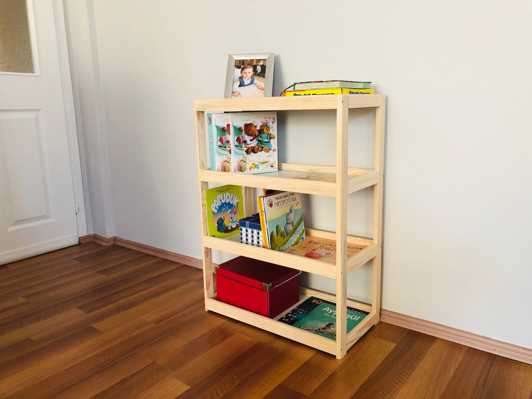Montessori Bookcase, Nursery Book Stand Organiser, Free Standing