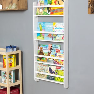 Kids Bookshelf, Montessori Bookshelf, Baby Bookshelf, Nursery Bookshelf, Kids Bookcase, Montessori Bookcase, Nursery Decor,Gift for Baby image 5