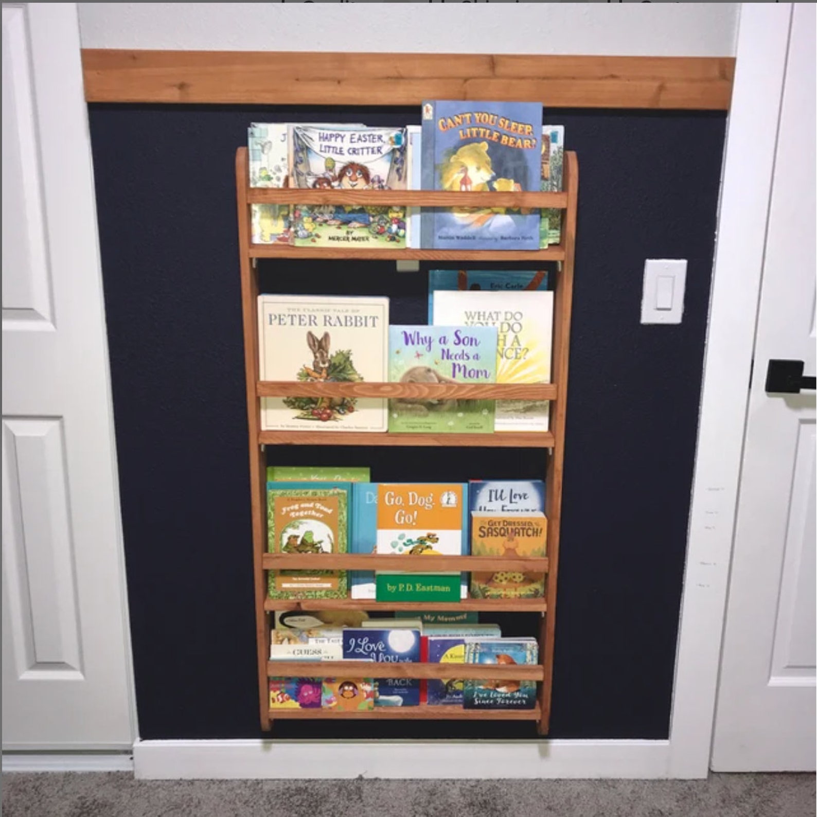 Kids Bookshelf Montessori Bookshelf Baby Bookshelf Nursery Etsy