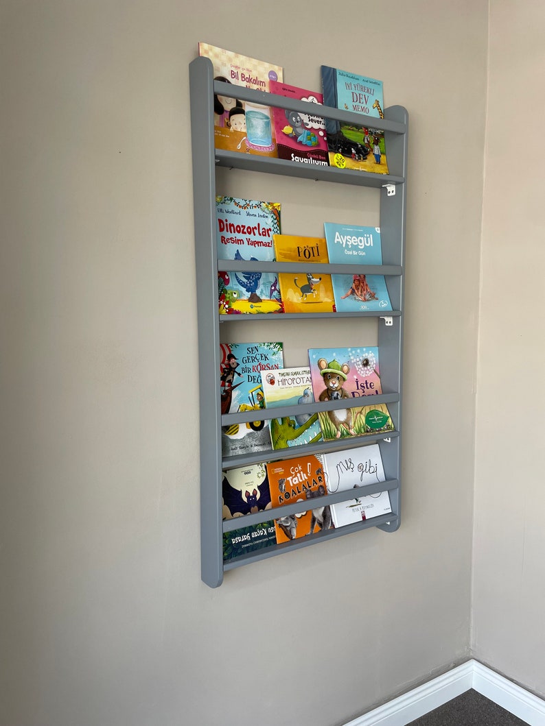 Kids Bookshelf, Montessori Bookshelf, Baby Bookshelf, Nursery Bookshelf, Kids Bookcase, Montessori Bookcase, Nursery Decor,Gift for Baby image 6