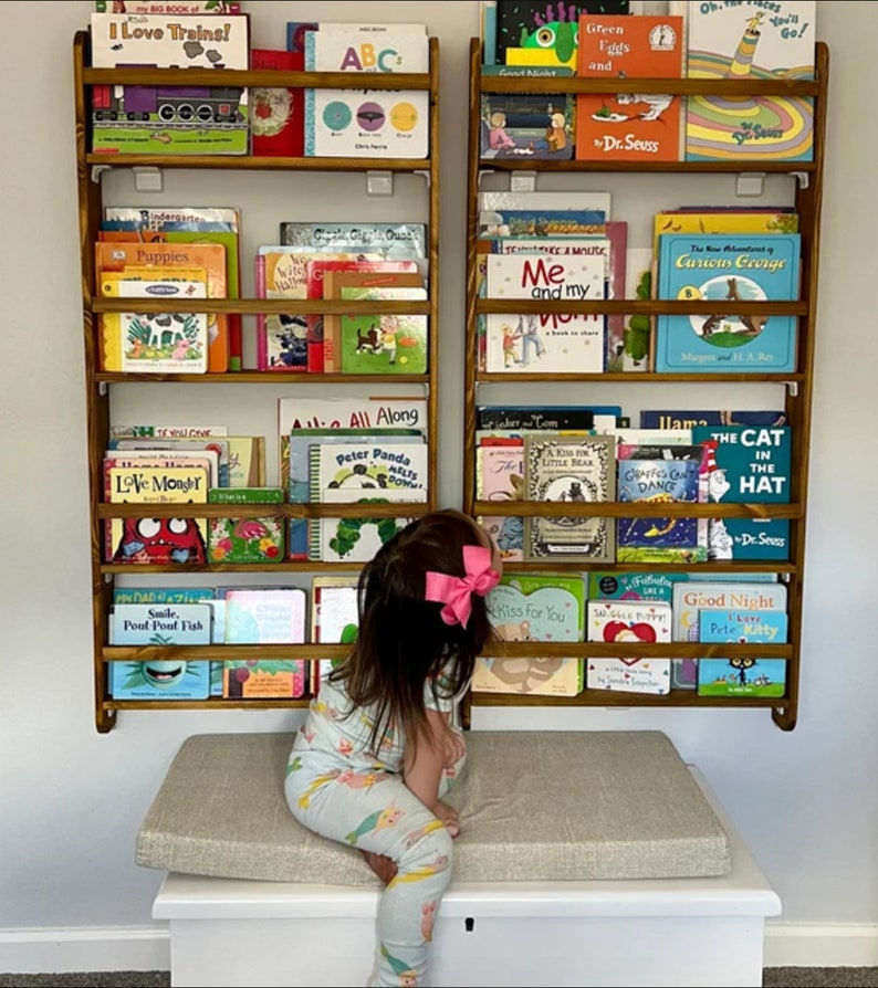 Kids Bookshelf Montessori Bookshelf Baby Bookshelf Nursery Etsy