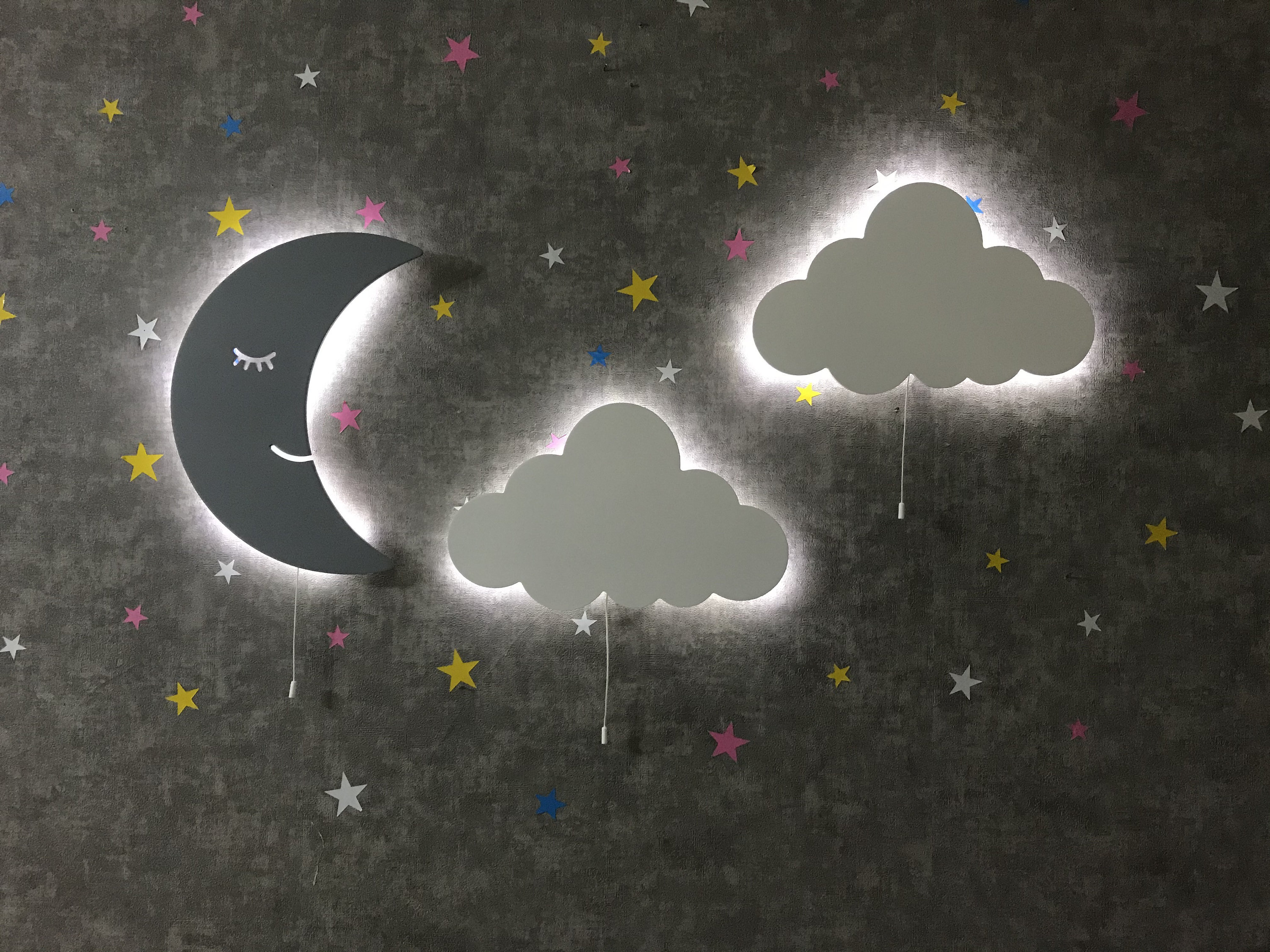 Lampada Notturna Led Proiettore Luna E Stelle Per Bambini | Leroy Merlin