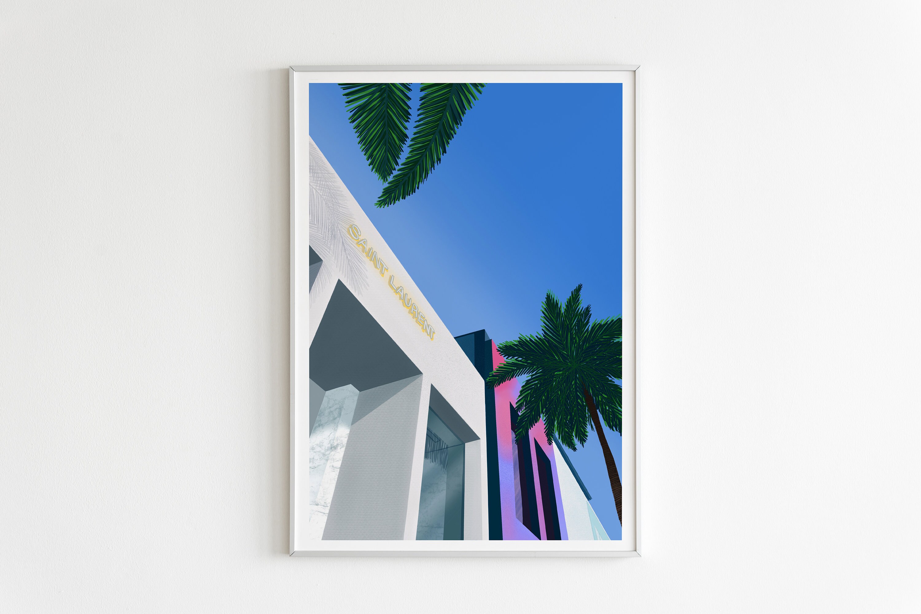 Poster Saint Laurent Los Angeles