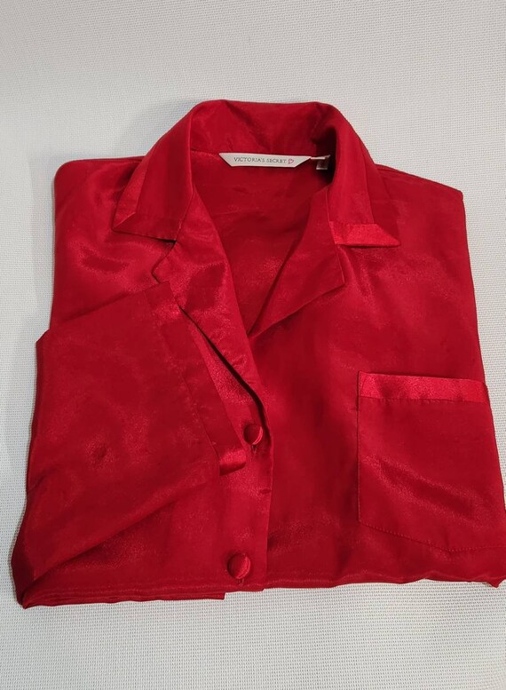 90's Heart Label Red Satin Vintage Victoria Secret Pa… Gem