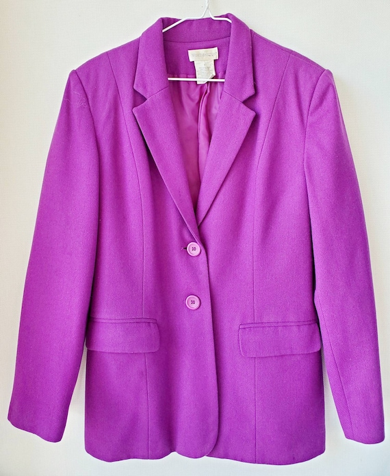 Vintage Worthington Wool Purple Blazer