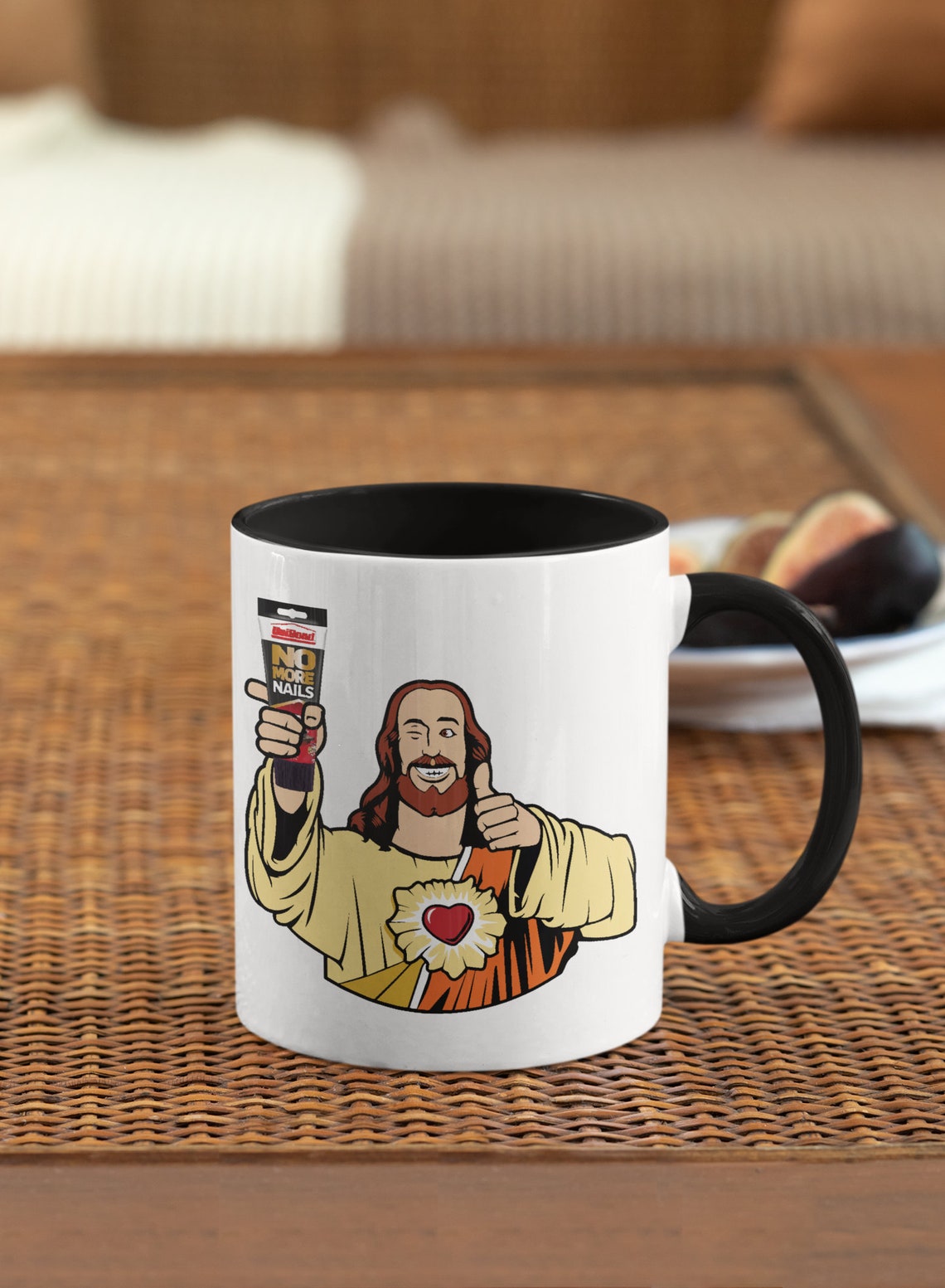No More Nails Jesus Mug Cross Christianity Funny Joke Etsy
