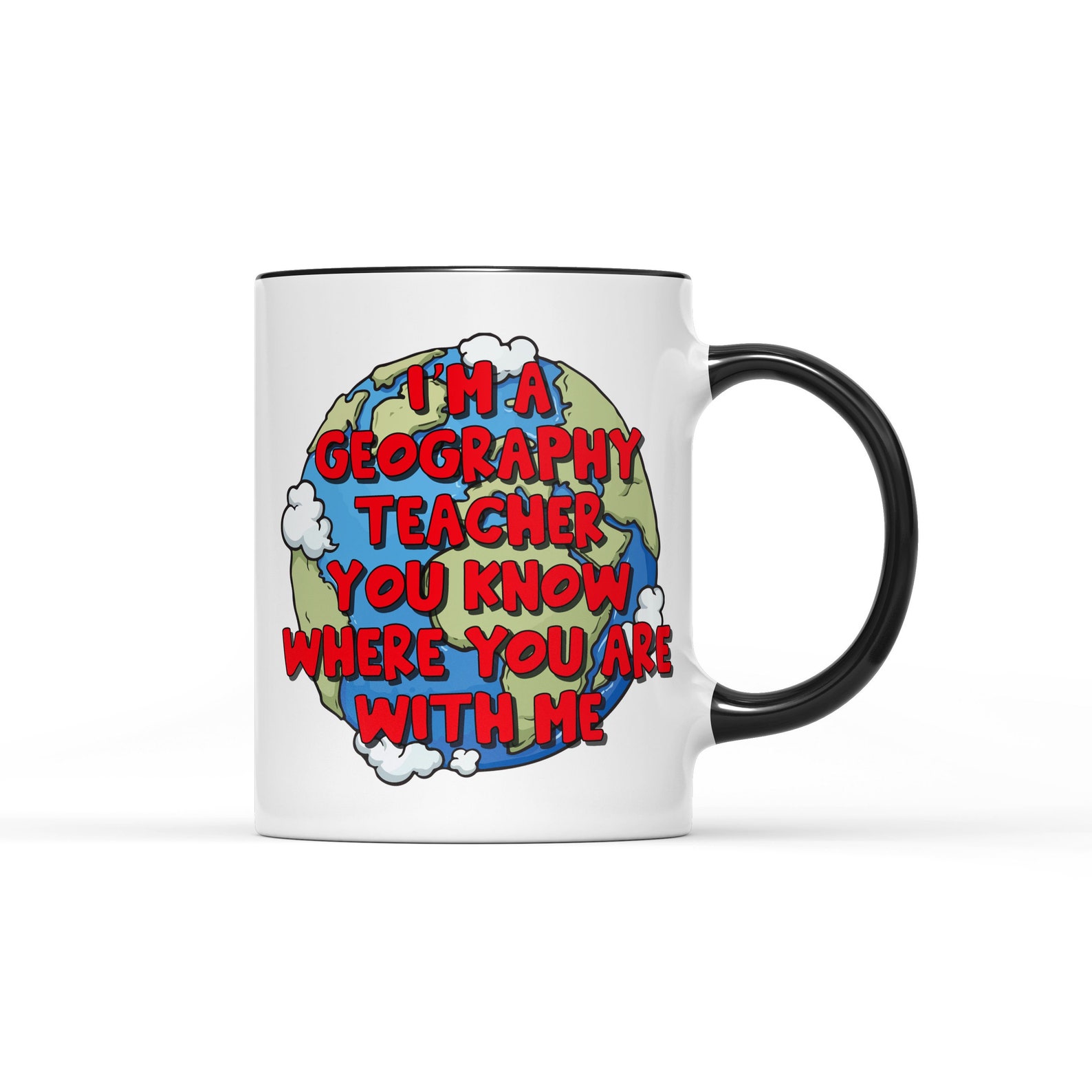 I Am A Geography Teacher Mug Student Gift Idea Novelty Etsy