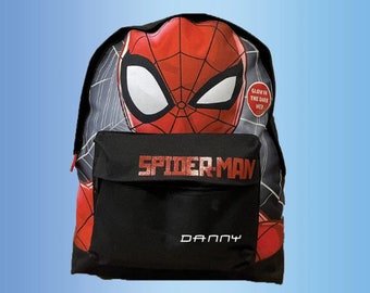 personalised spiderman backpack