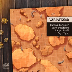 Goblin-Ödland-Kampfmatte | Terrain Essentials | Cast 'n Play | 1-Zoll-Raster-Kampfkarten