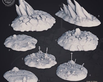 Hell Terrain | Angels & Demons | Cast 'n Play | 3D printed 32mm Tabletop Terrain