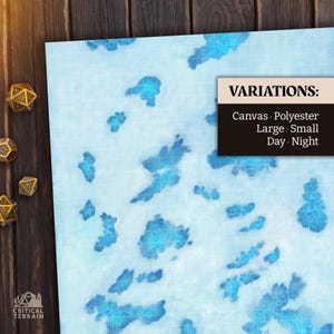 Tapis de bataille Frostlands | L'essentiel du terrain | Cast 'n Play | Cartes de combat en grille de 1 pouce