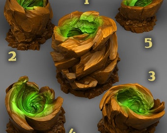 Vortex Stones | Fantastic Plants & Rocks | 3D printed 28mm Tabletop Terrain