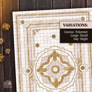 Castle Battle Mat | Terrain Essentials | Cast &#39;n Play | 1 Inch Grid Combat Maps