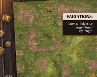 Ancient Ruins Battle Mat | Terrain Essentials | Cast 'n Play | 1 Inch Grid Combat Maps