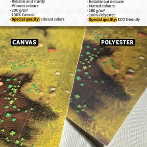 Forest Grassland Battle Mat Terrain Essentials Cast 'n Play 1 Inch Grid Combat Maps image 4