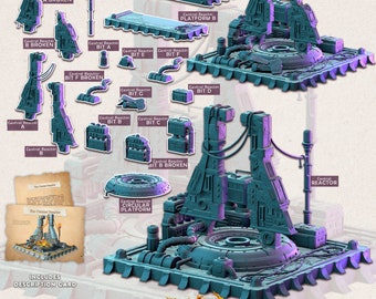 Reactor Display Piece | Sci Fi City | Terrain Essentials | Exteriors | Cast 'n Play | 3D Printed Tabletop Terrain