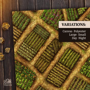 Tapetes de batalla campestre | Lo esencial del terreno | Reparto y reproducción | Mapas de combate con cuadrícula de 1 pulgada