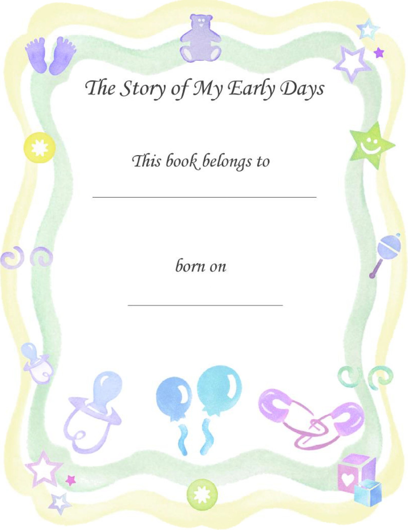 Baby Book Printable Baby Book Pages Baby Memory Book Baby | Etsy